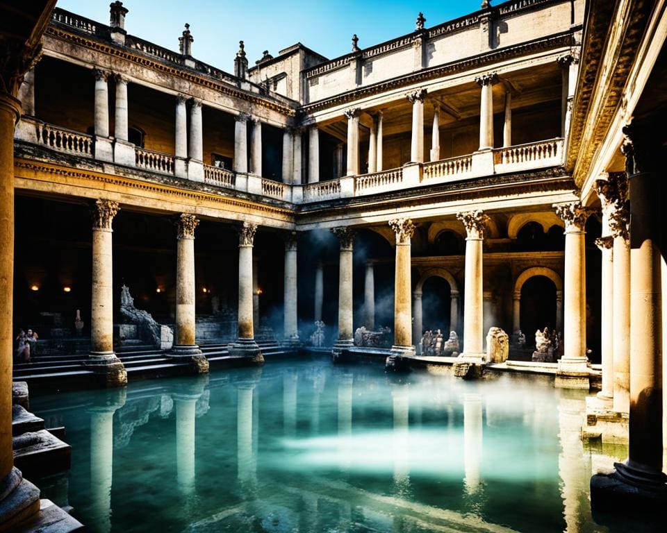 Bezoek de oude Romeinse baden in Bath, Engeland
