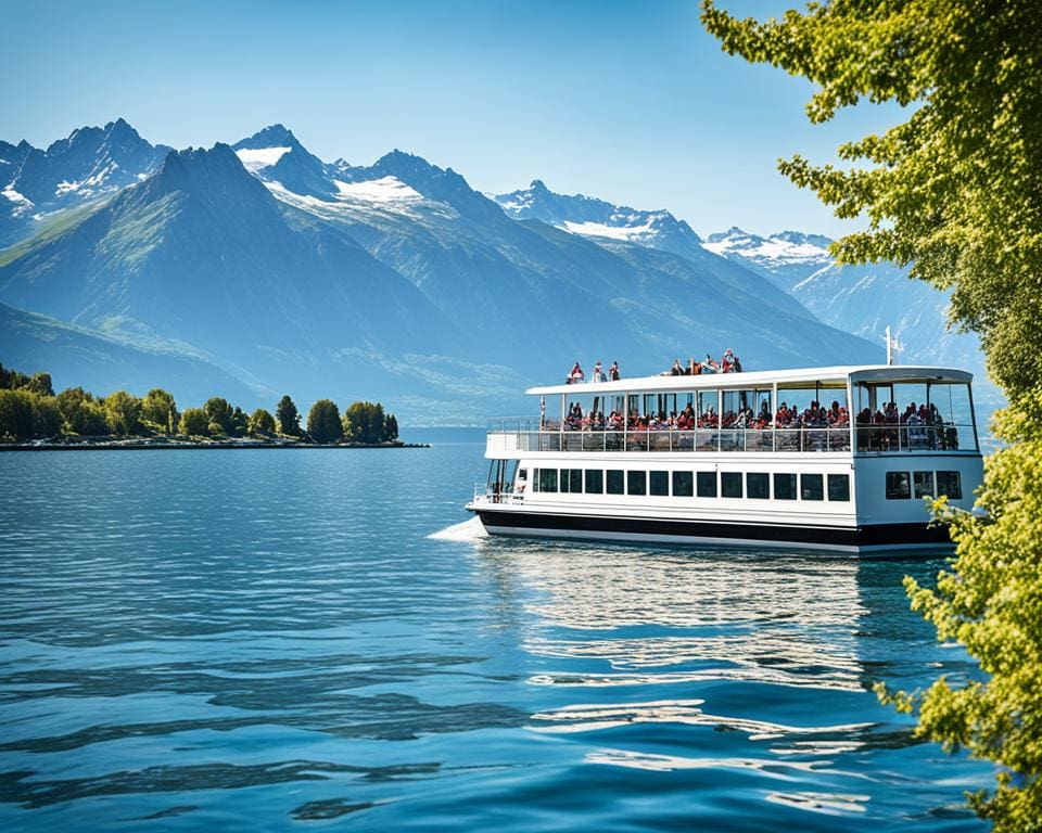 Maak een rondvaart op het Meer van Genève, Zwitserland
