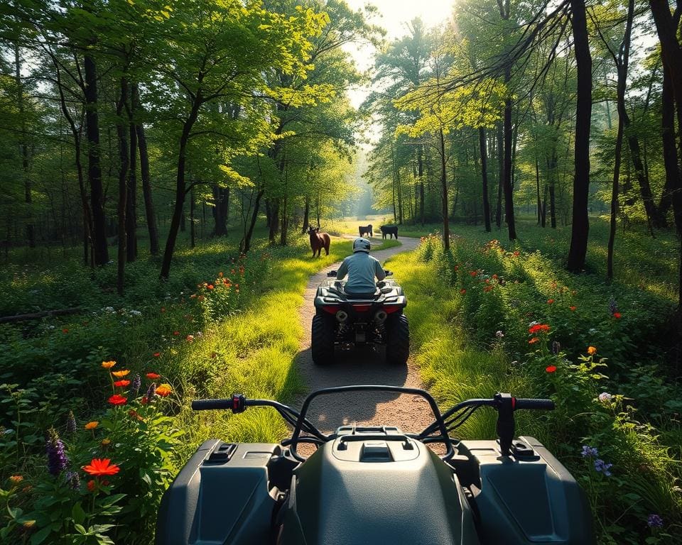 natuurbescherming tijdens quad rijden