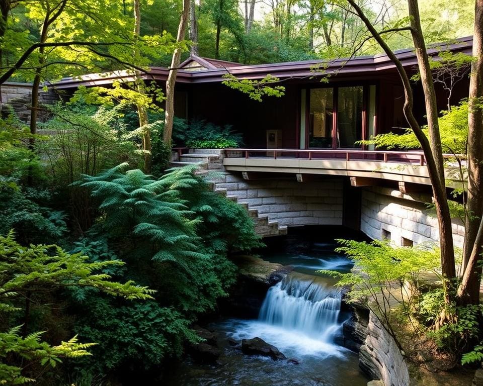 Frank Lloyd Wright - Fallingwater in organische architectuur