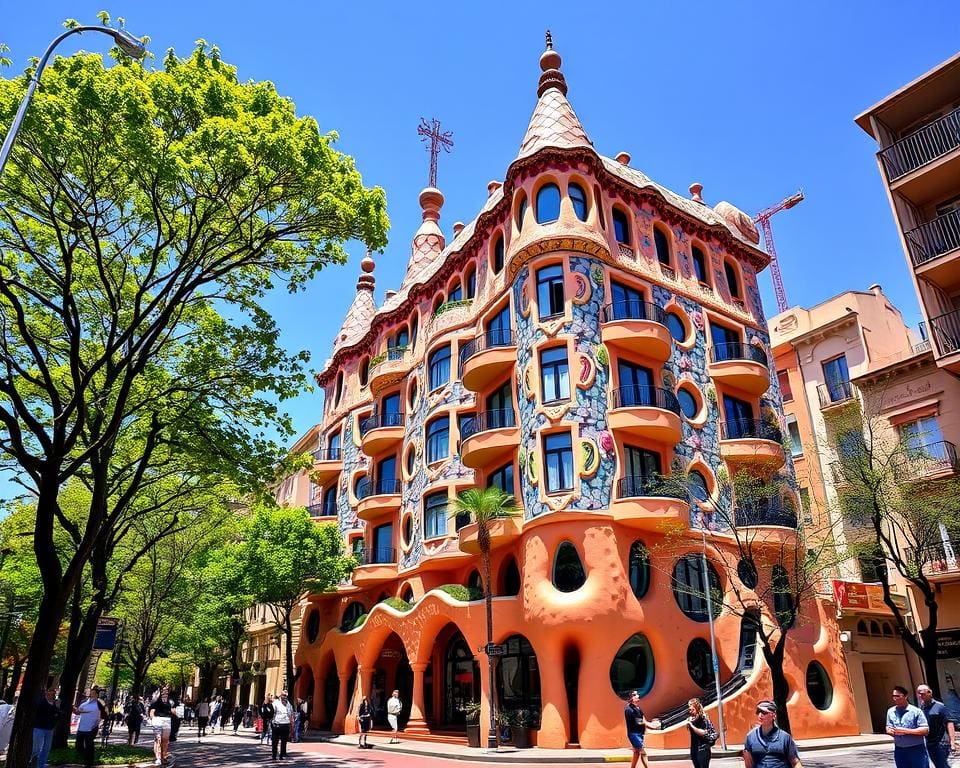 Gaudí - Casa Batlló in Barcelona's stadsbeeld