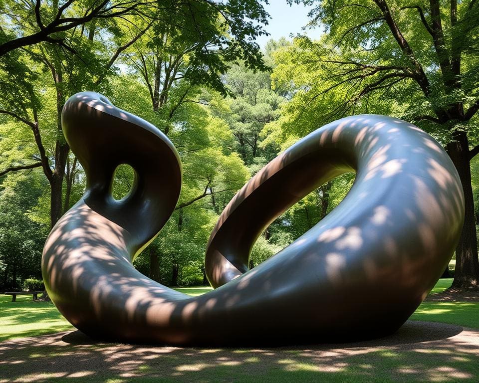 Henry Moore - Abstracte bronzen sculpturen in de buitenlucht