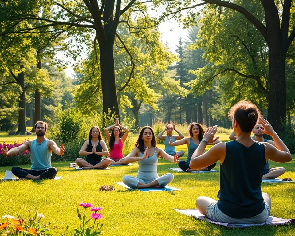 Parkdag met mindfulness, yoga en natuurontdekkingen