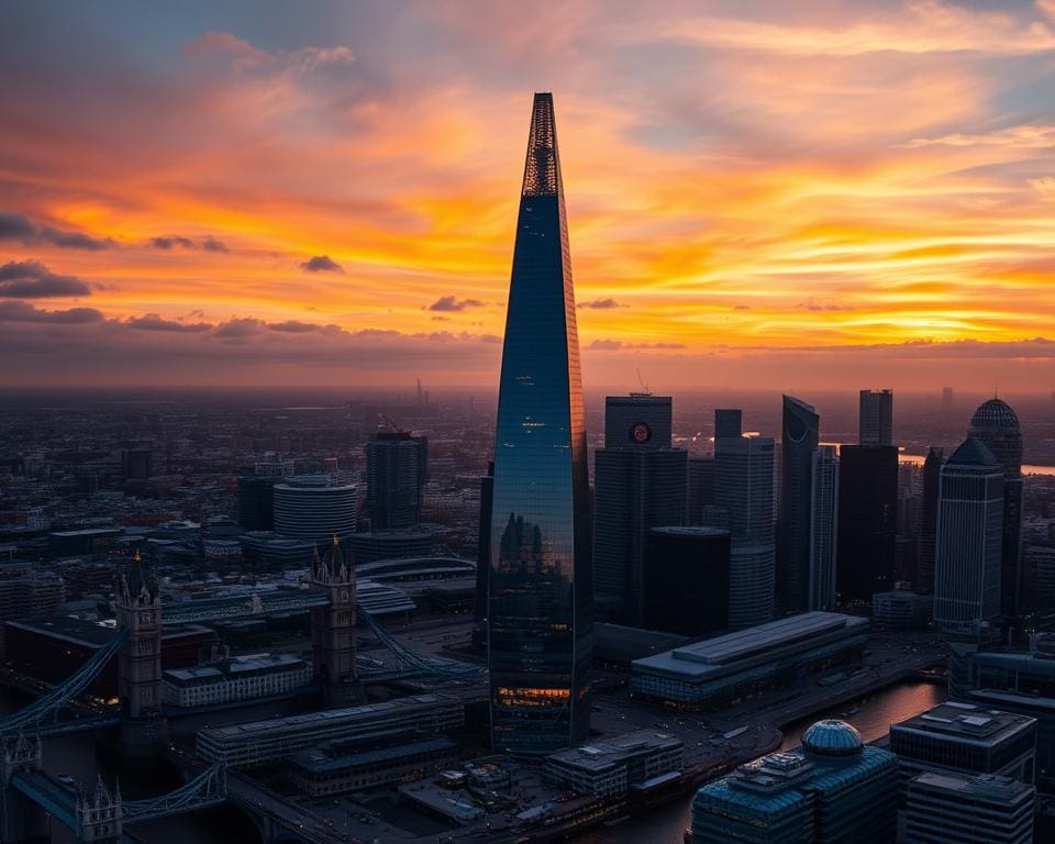 Renzo Piano - The Shard in Londense skyline