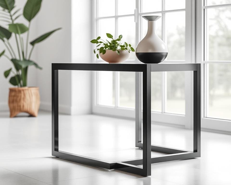 kracht van een zwarte sidetable