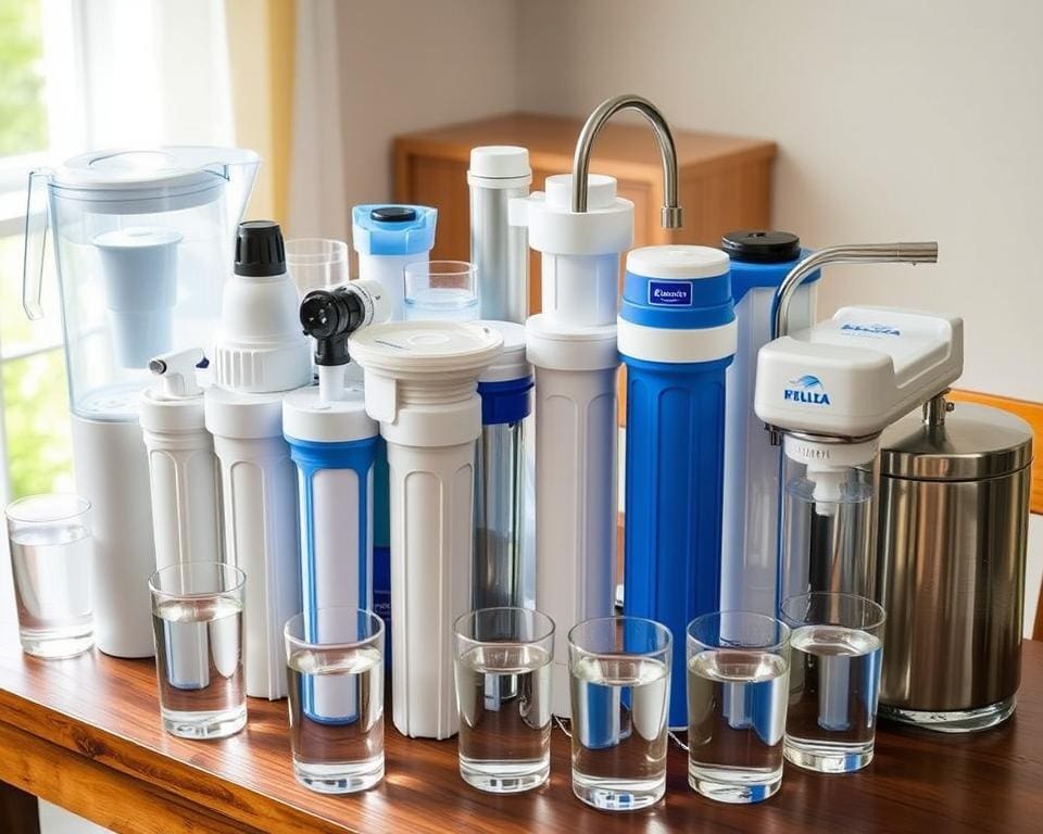 verschillende soorten waterfilters