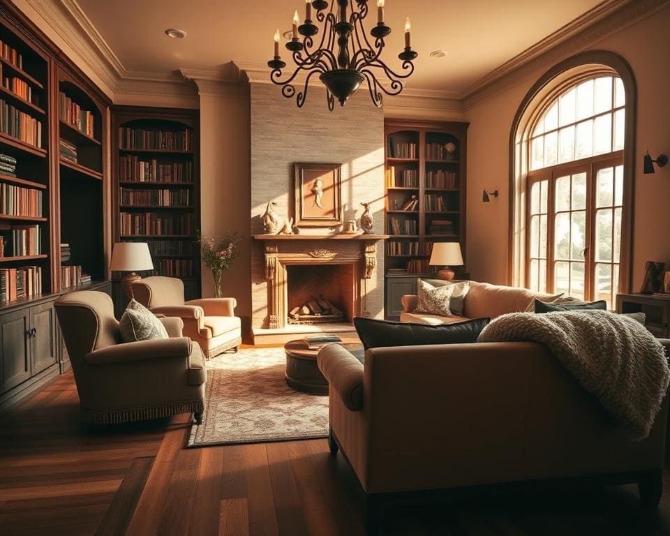 Hoe creëer je een knusse hoek in een groot huis?