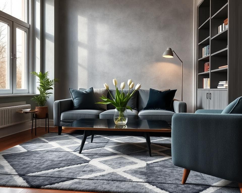 Trendy accenten voor grijs interieur
