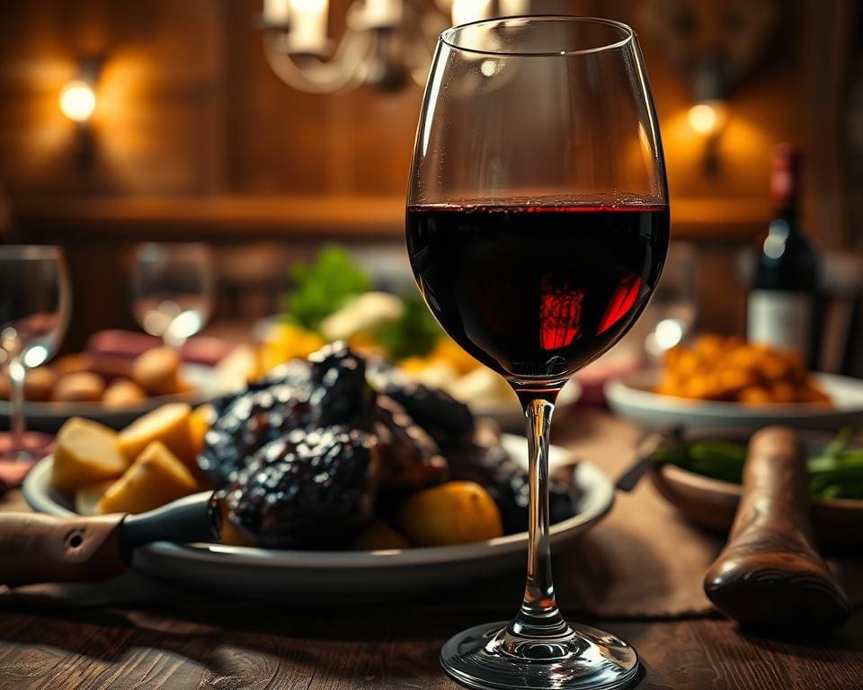 Wat drink je het best bij een zware maaltijd?