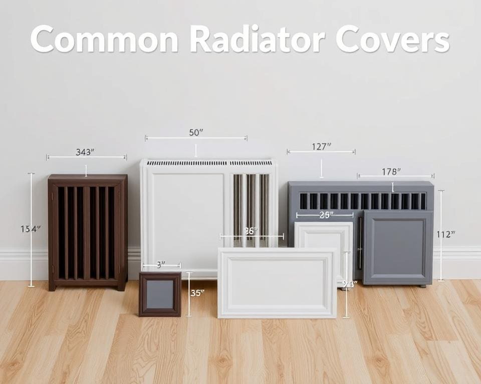 Wat zijn de meest voorkomende afmetingen voor radiatorbekleding?