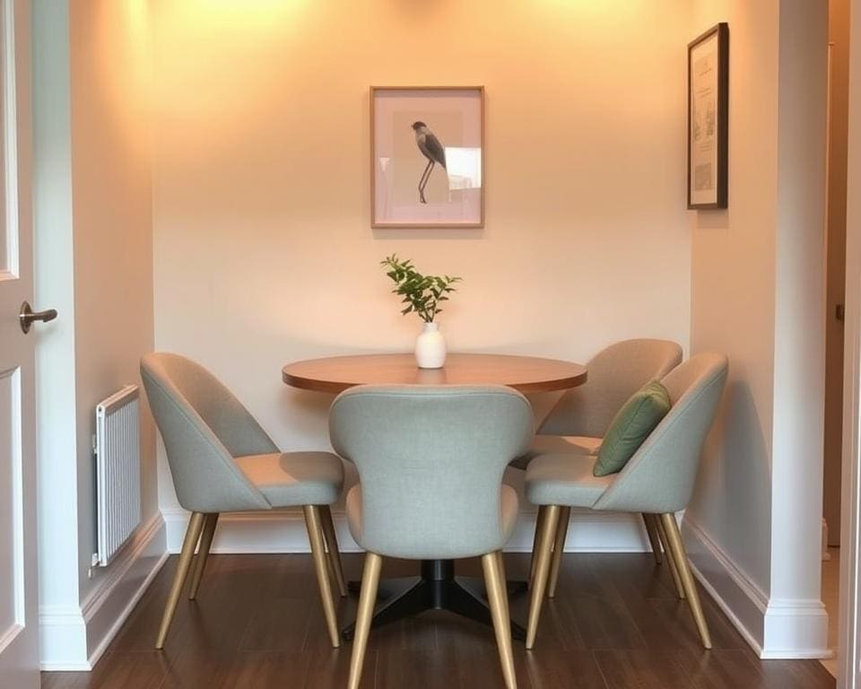 Wat zijn fijne meubels voor een kleine eetkamer?