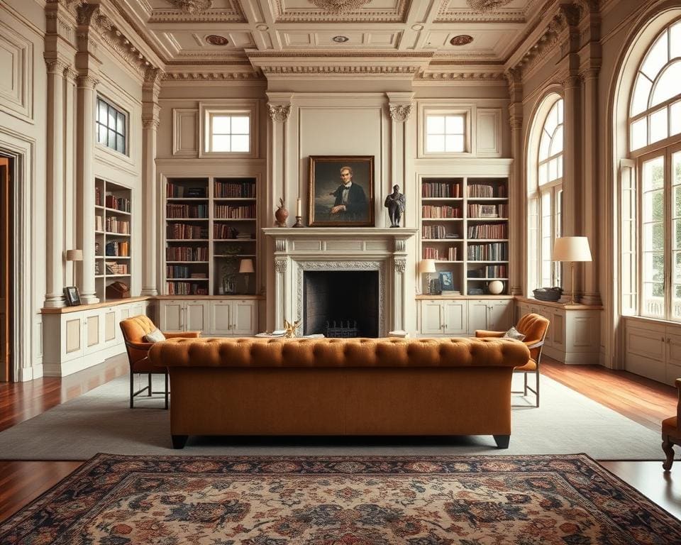 balans in klassiek interieur