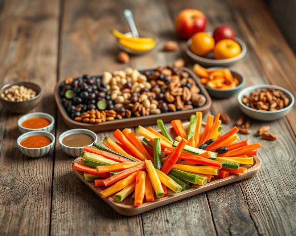 creatieve manieren om gezonde snacks te serveren