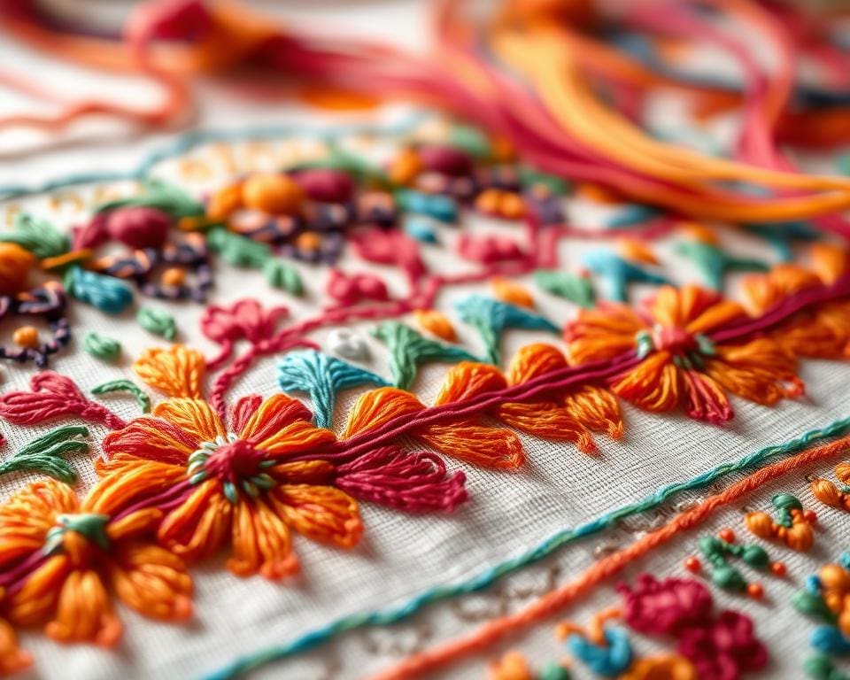 kleur in borduren