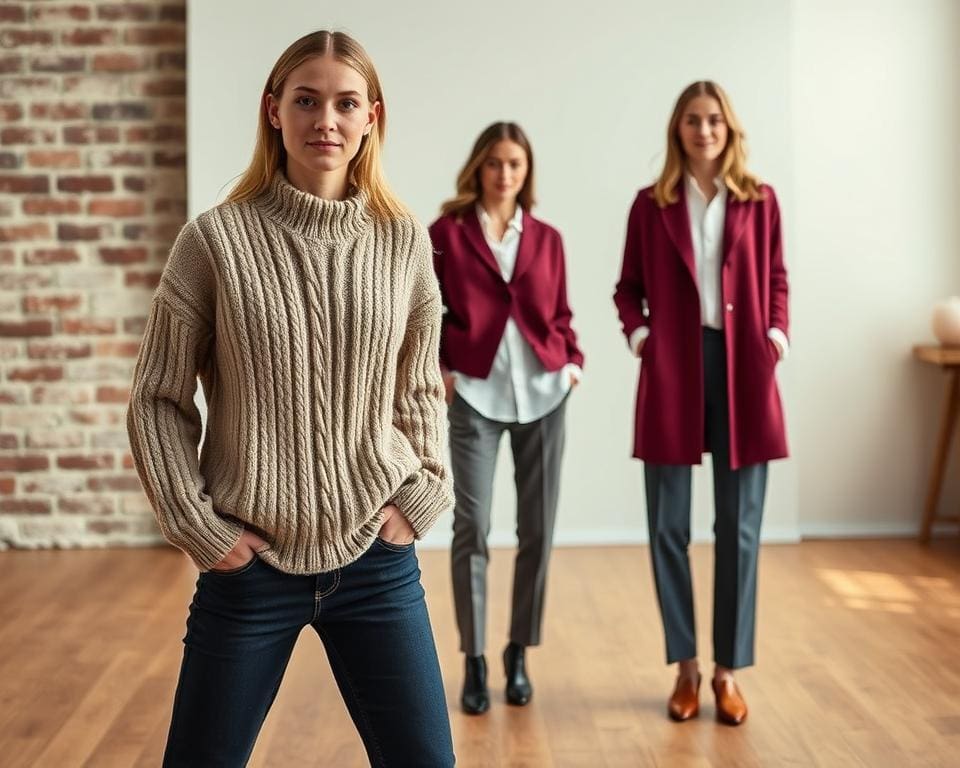 stijvolle combinaties met wollen kleding dames