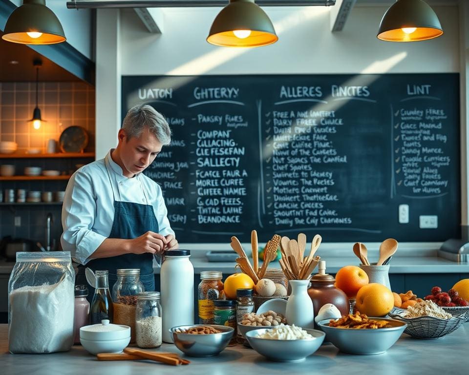 Hoe handelt een kok allergieën in de keuken af?