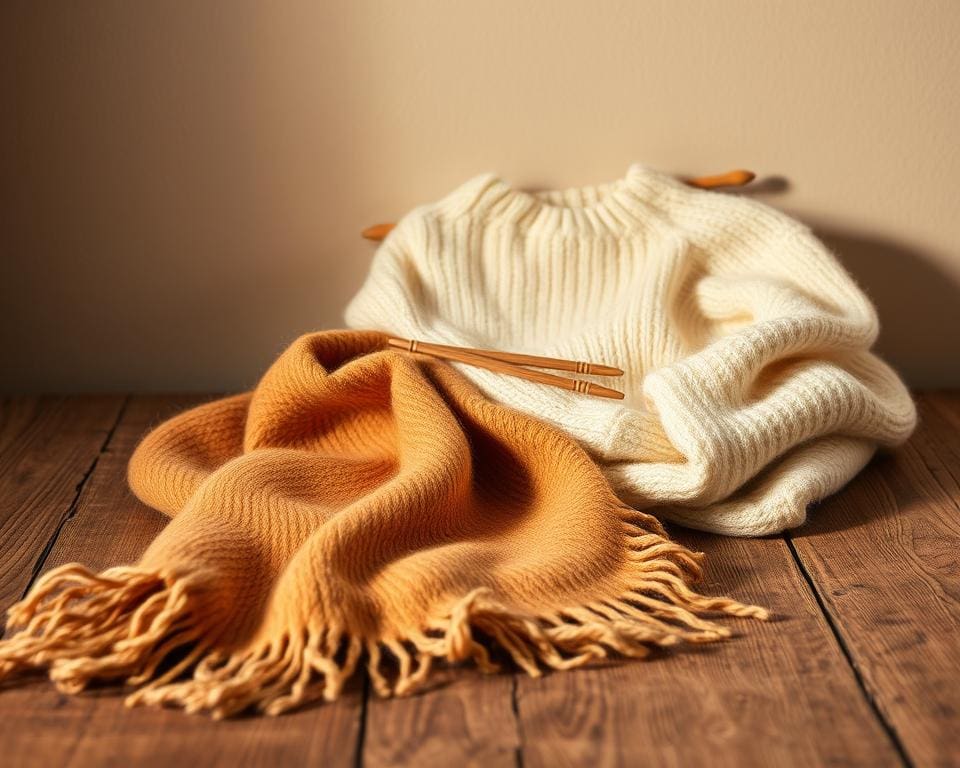 Kleding van wol en kasjmier