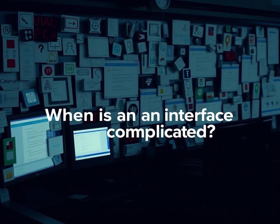 Wanneer is een interface te ingewikkeld ontworpen?