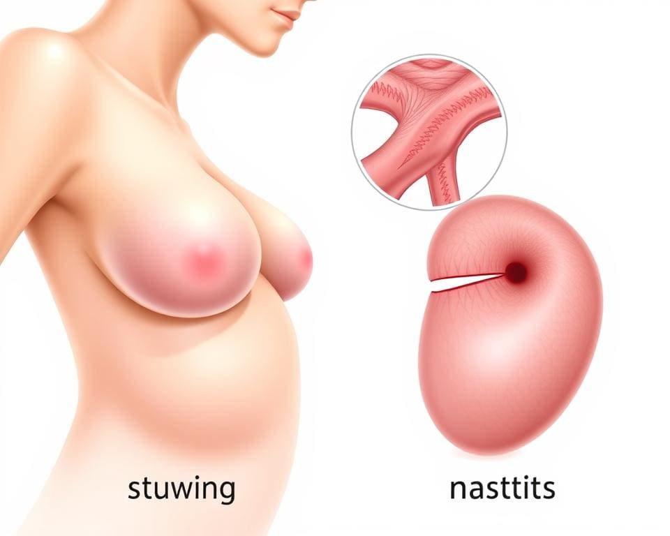 verschil tussen stuwing en borstontsteking