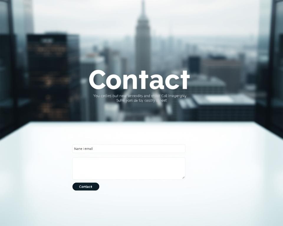 Wat is belangrijk bij een contactpagina ontwerp?