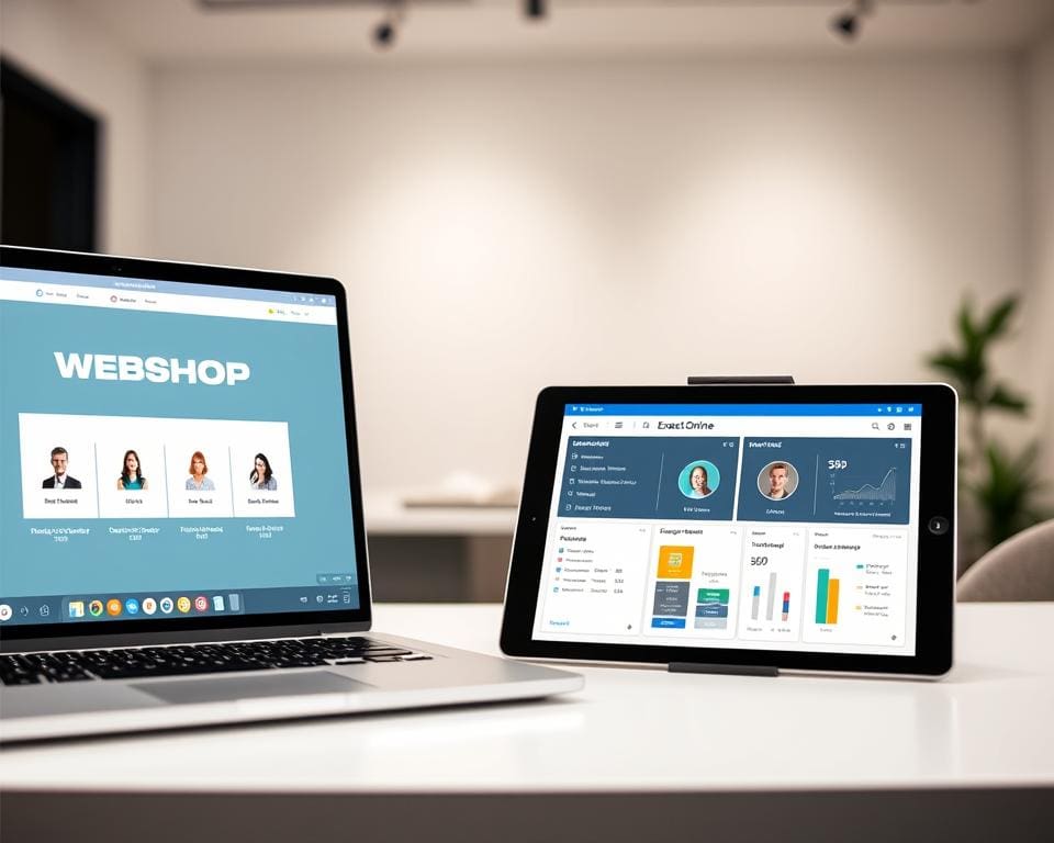 webshop koppelen Exact