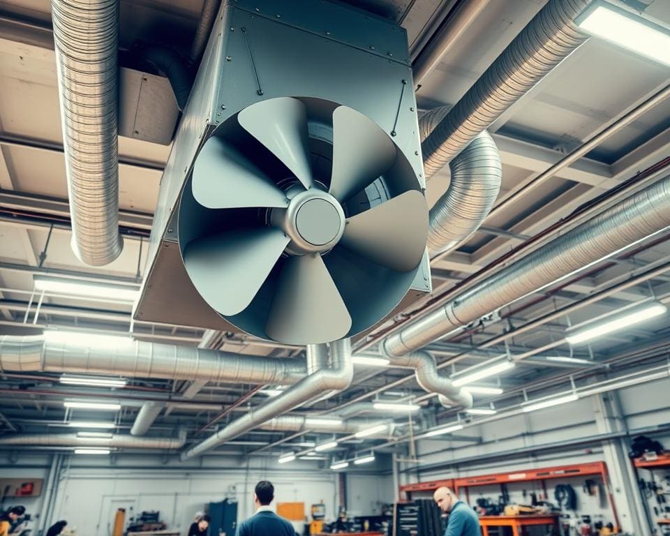 Industriële ventilatiesystemen voor werkplaatsen