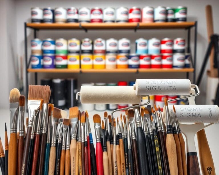 Welke kwasten en rollers gebruik je bij Sigma verven?