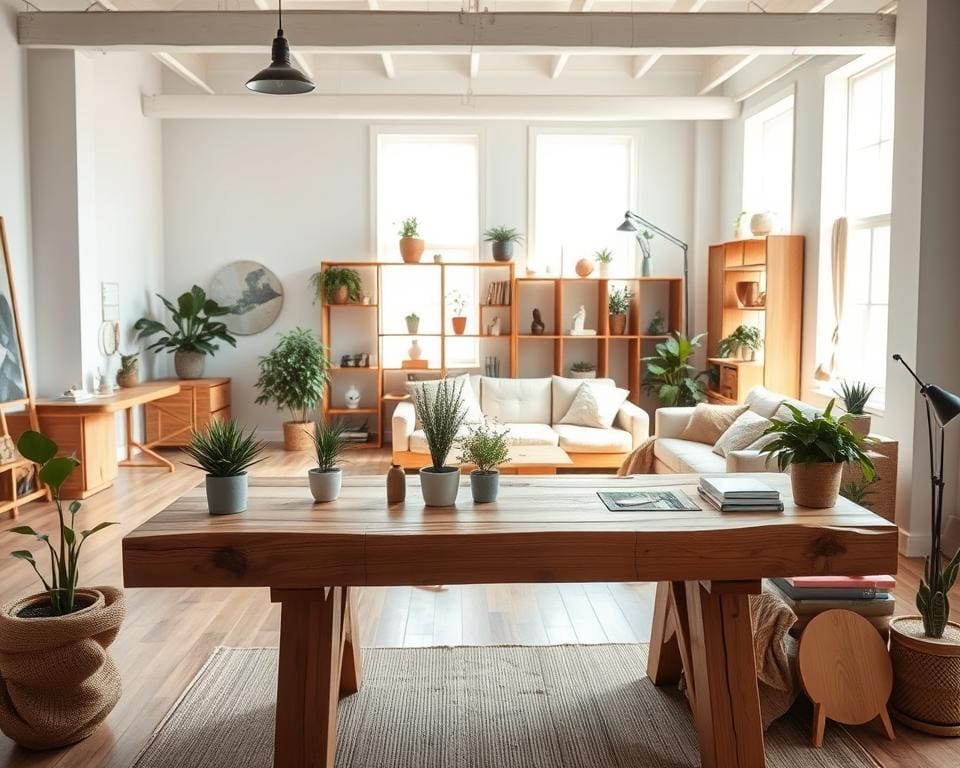 milieuvriendelijke materialen voor studio inrichting