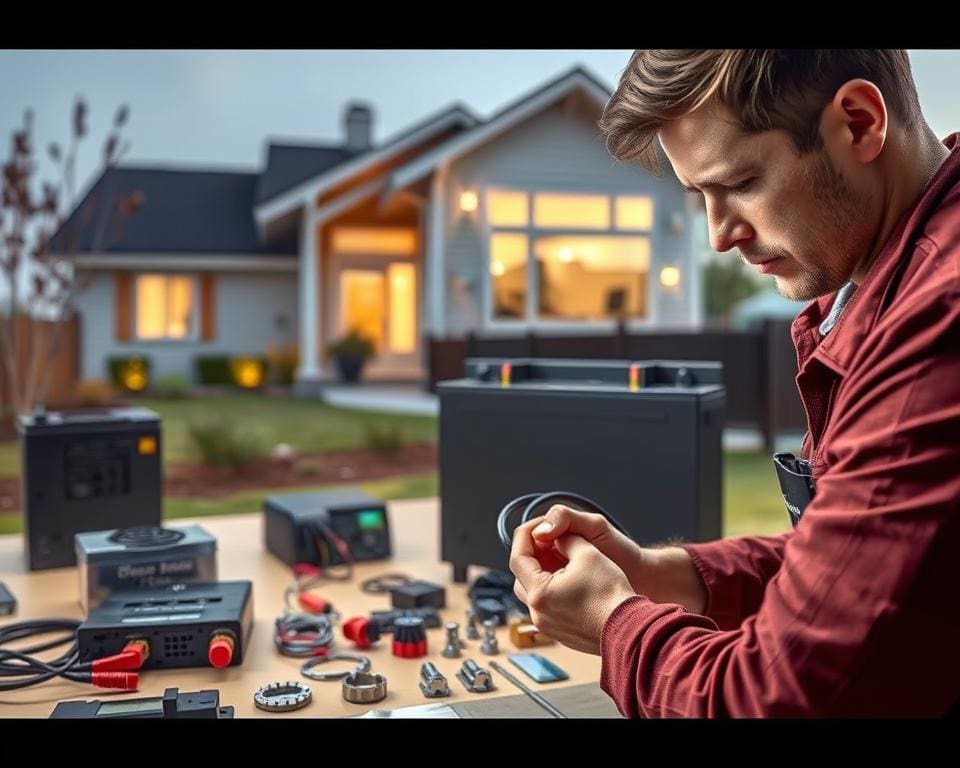 stappen voor installatie van een thuisbatterij