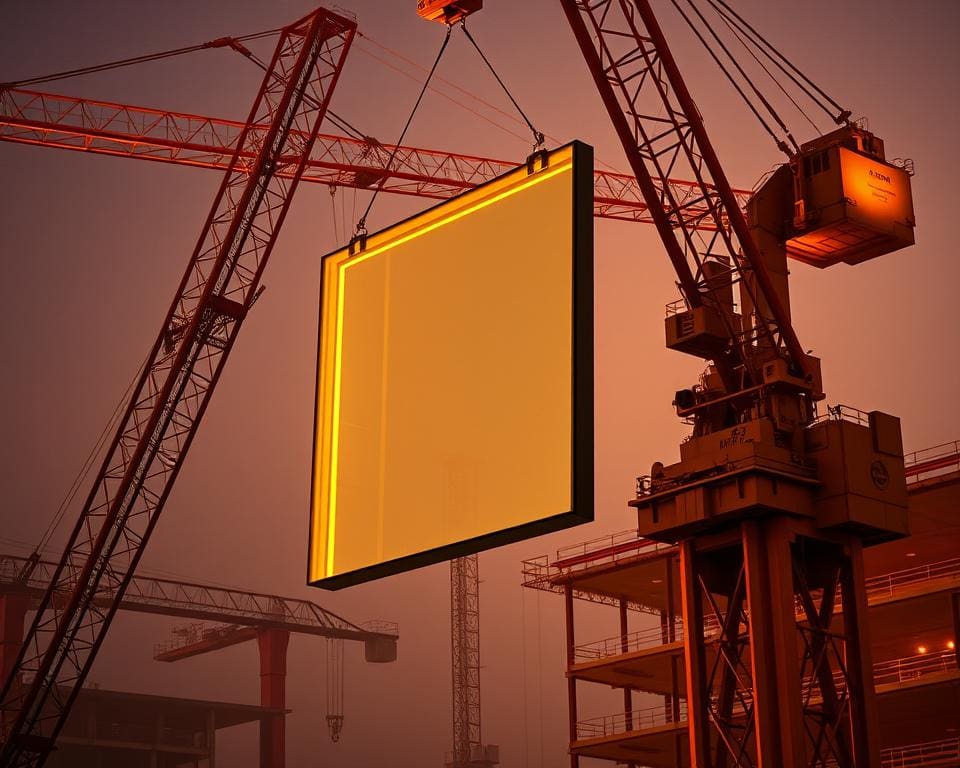 Hoe werkt een hijskraan voor glas in montageprojecten?