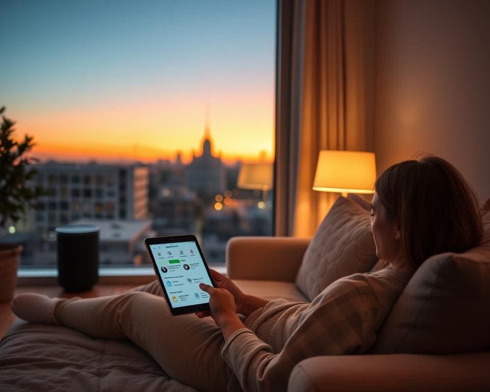 Hoe helpt slimme technologie bij een relaxte avondroutine?