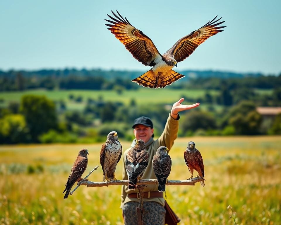 Hoe ziet het werk van een valkenier eruit?