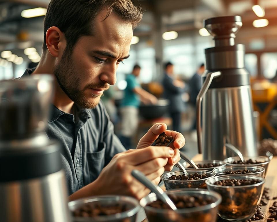 Wat doet een koffieproever bij een merk?