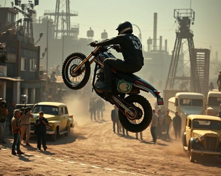 Wat doet een stuntman tijdens een filmopname?