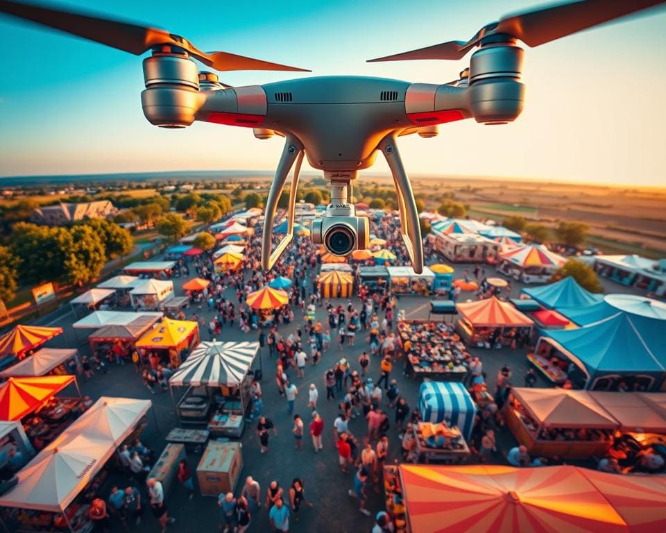 Wat maakt luchtfotografie met een drone zo waardevol voor evenementen?