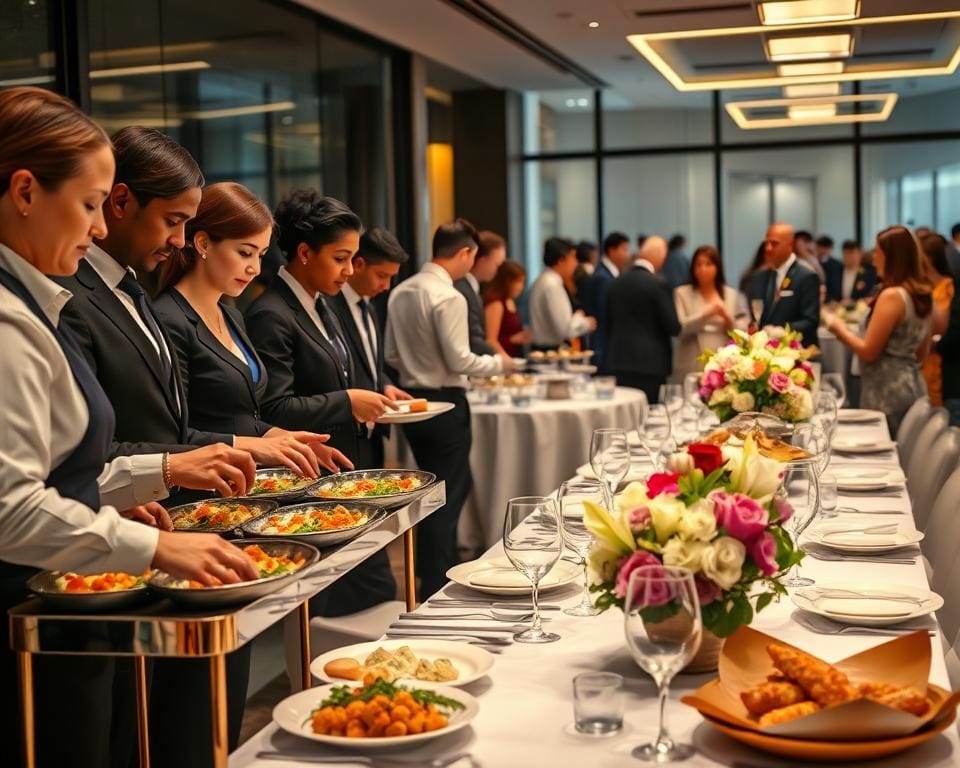 Hoe helpt een cateraar bij zakelijke evenementen?