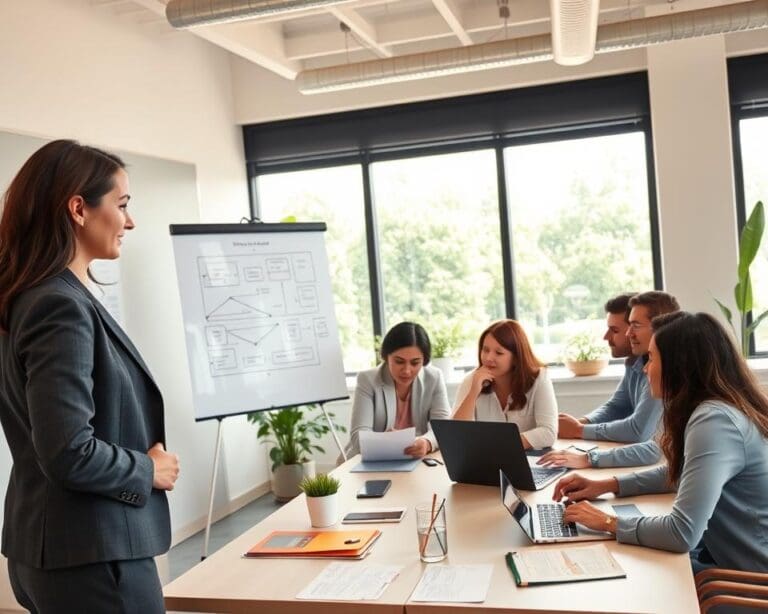 Hoe helpt een projectmanager bij strak georganiseerde teams?