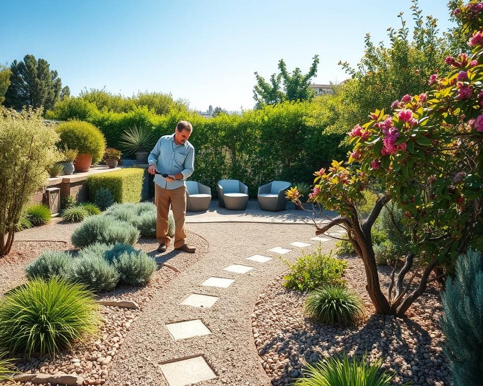 Hoe werkt een hovenier aan een onderhoudsarme tuin?