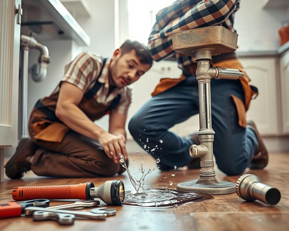 Wat doet een loodgieter bij acute lekkages?