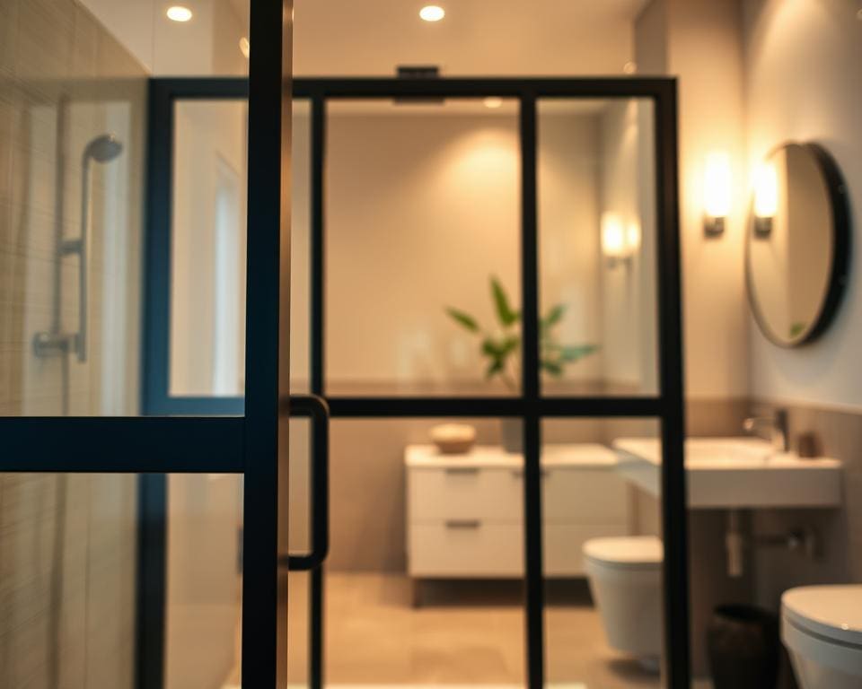 Wat maakt een douchewand met zwart frame populair?