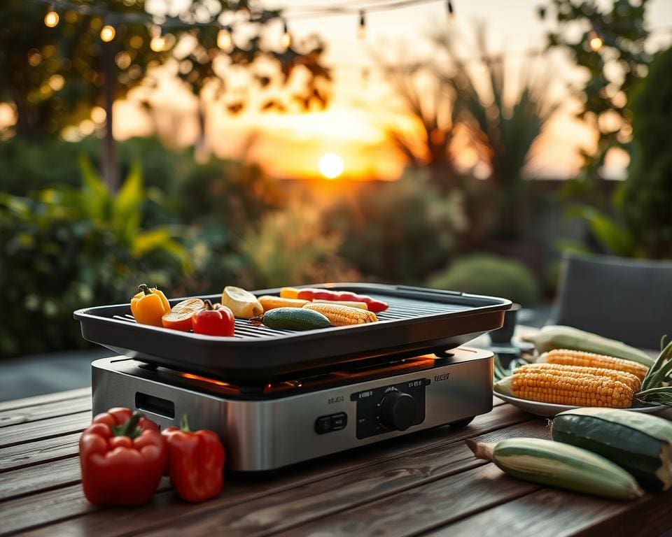 Elektrische barbecue voor zomerse avonden