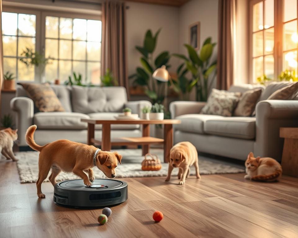 Is een robotstofzuiger handig voor huisdieren?