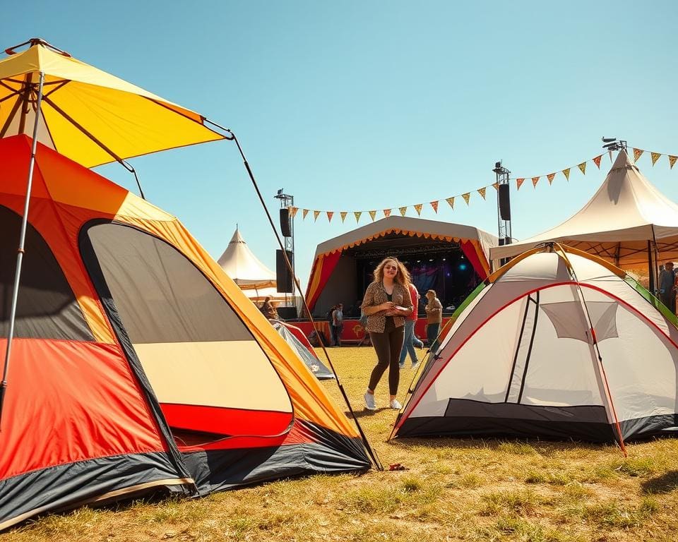 Welke campingtent is geschikt voor festivals?