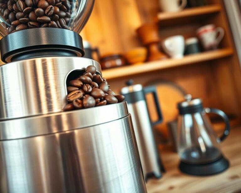 Welke koffiemolen zorgt voor verse bonen?