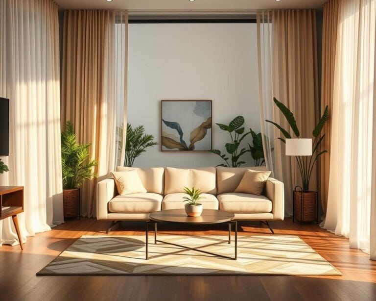 raamdecoratie modern interieur