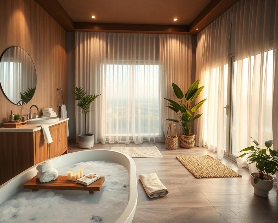 comfortabele badkamer