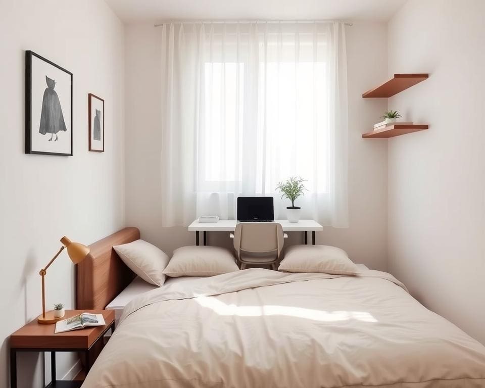 kleine slaapkamer inrichten